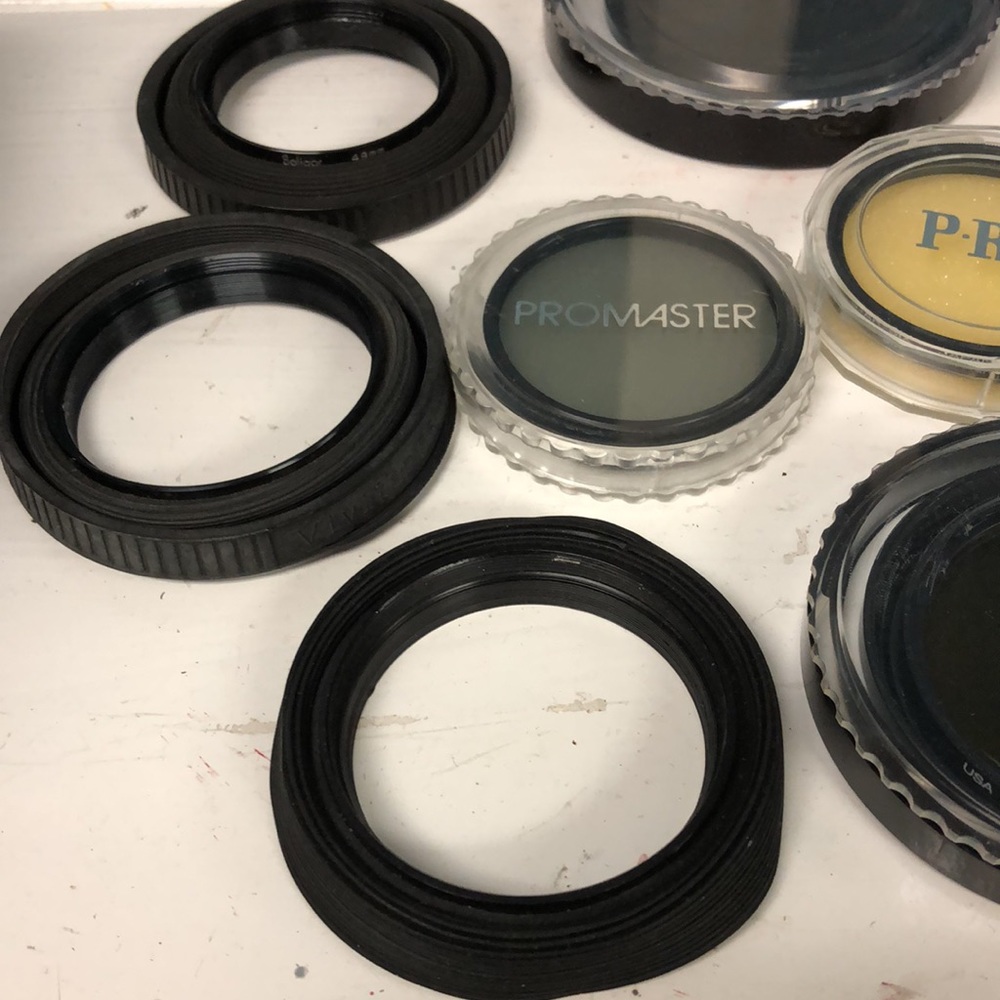 Lot of camera lenses etc Promaster Pro Hoya bundle of‎ accessories